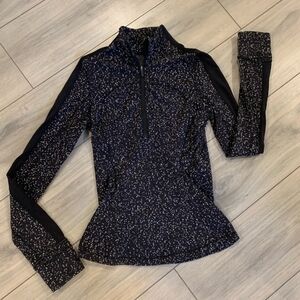 Lululemon Athletica Black and White Cowl Neck Sweater